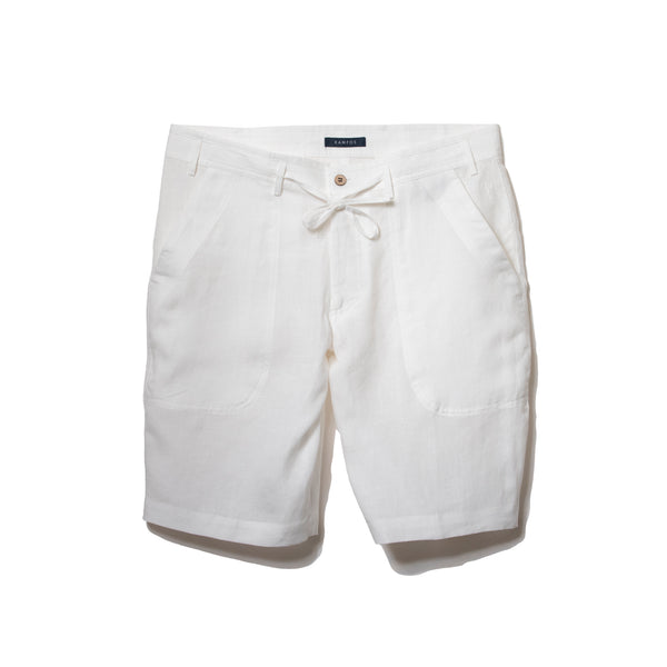 Linen Bermuda Shorts White