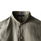 Casual Linen Shirt Olive Green - Shirt_Man - KAMPOS