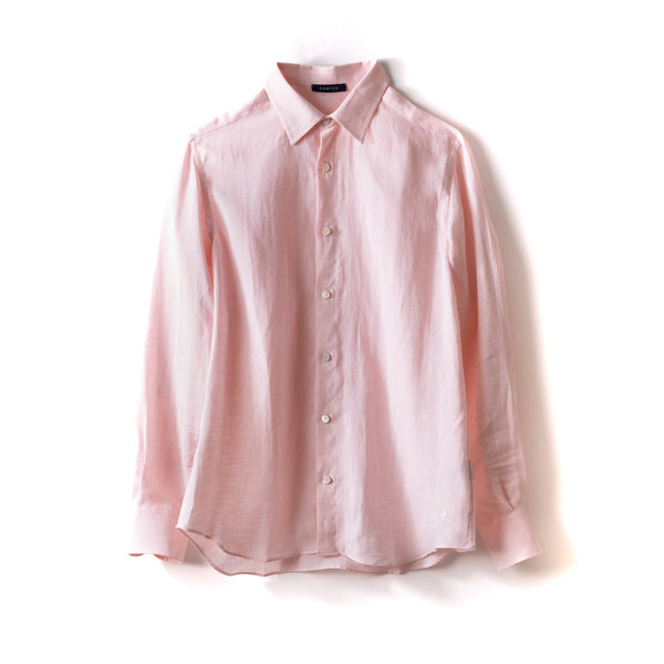 Classic Linen Shirt Pink - Shirt_Man - KAMPOS