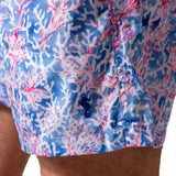Swim Shorts Long Coral Forest (Red) - Swimshorts_Man - KAMPOS